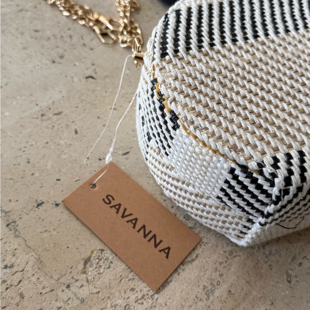 Round Woven Crossbody Bag - Picture 9 of 10